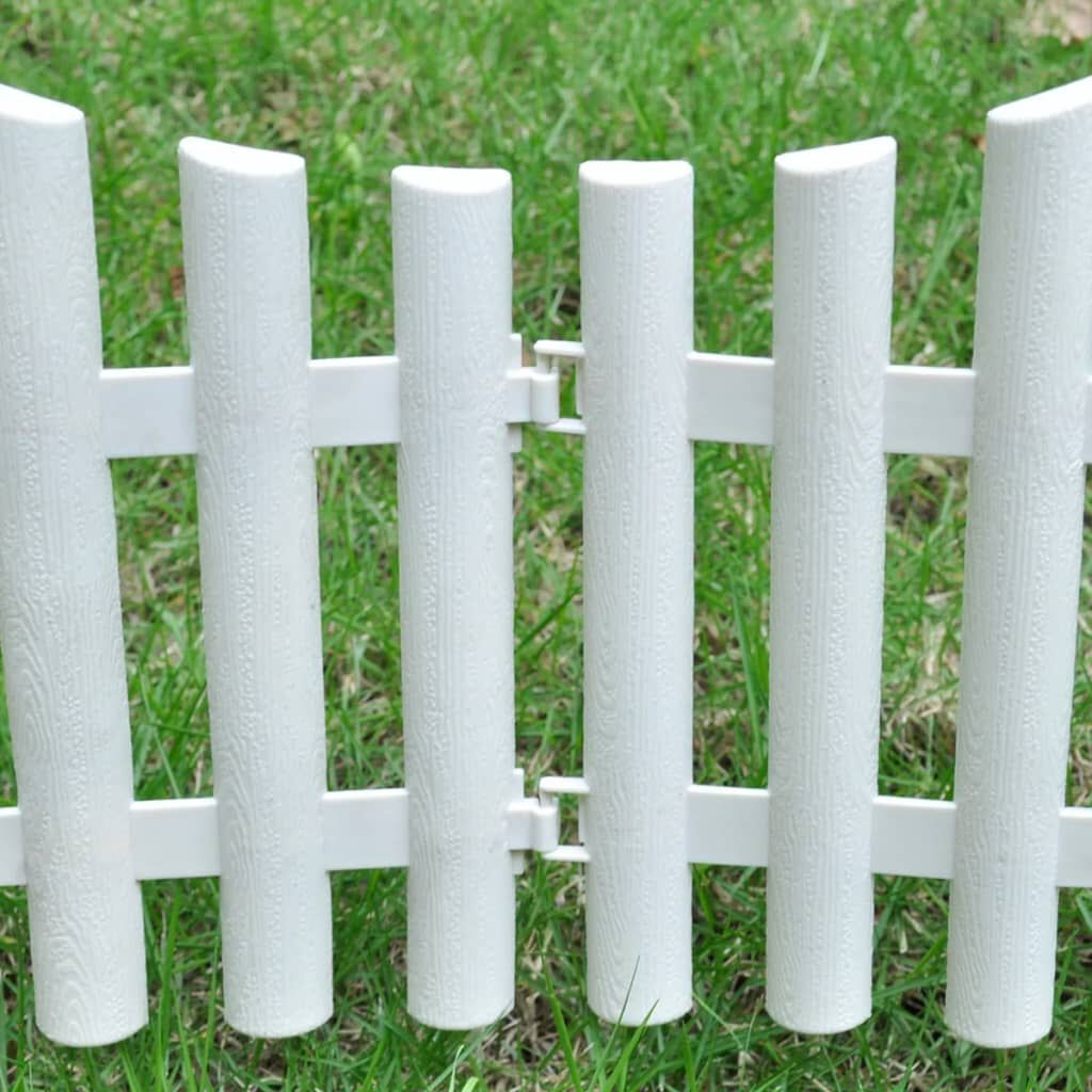 vidaXL Gazonranden 17 st Wit (10m) - 35% Korting!