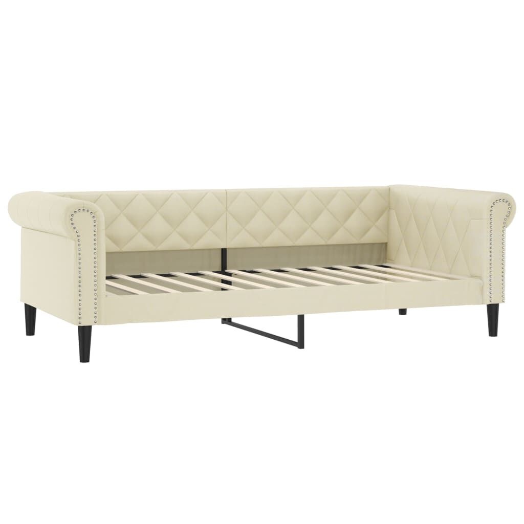 vidaXL Slaapbank Crème 90x200 - 35% Korting!