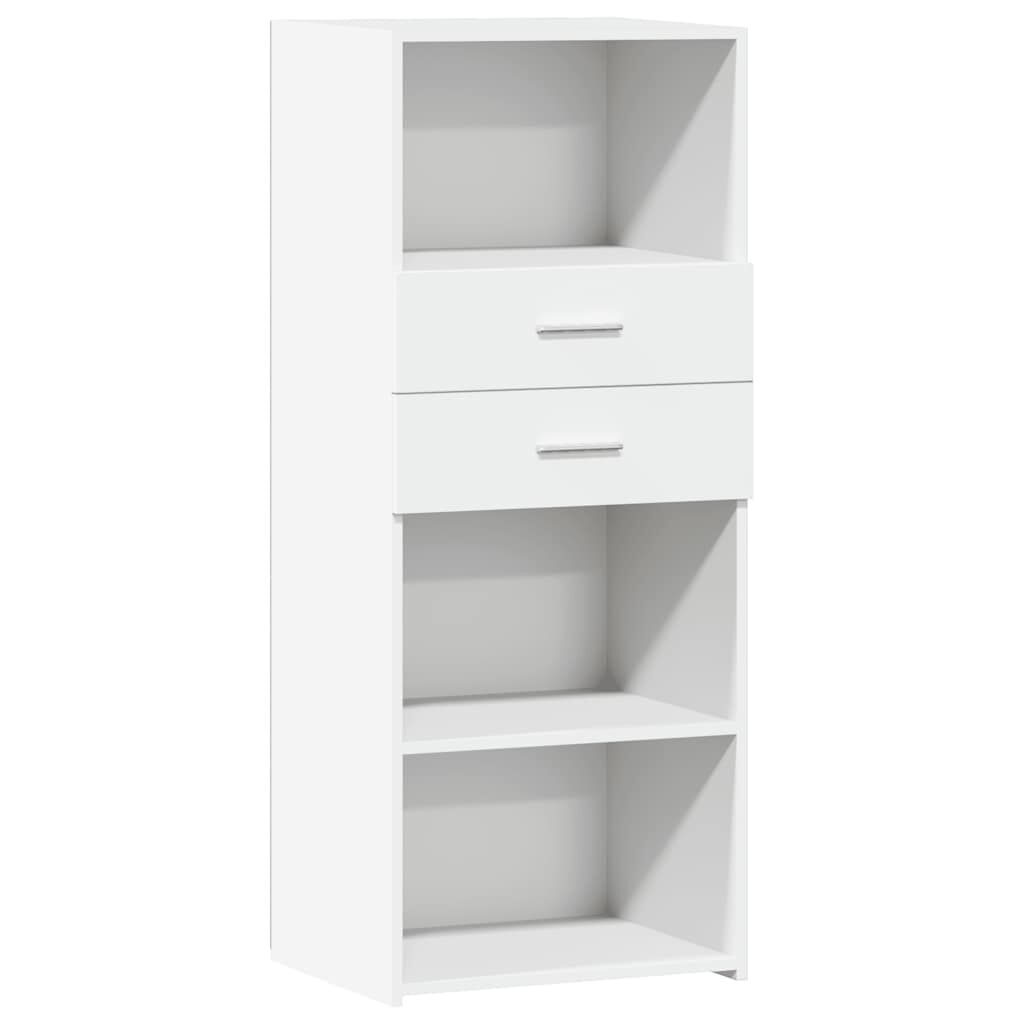 vidaXL Hoge Kast Wit 50x42,5x124cm - 45% Korting!