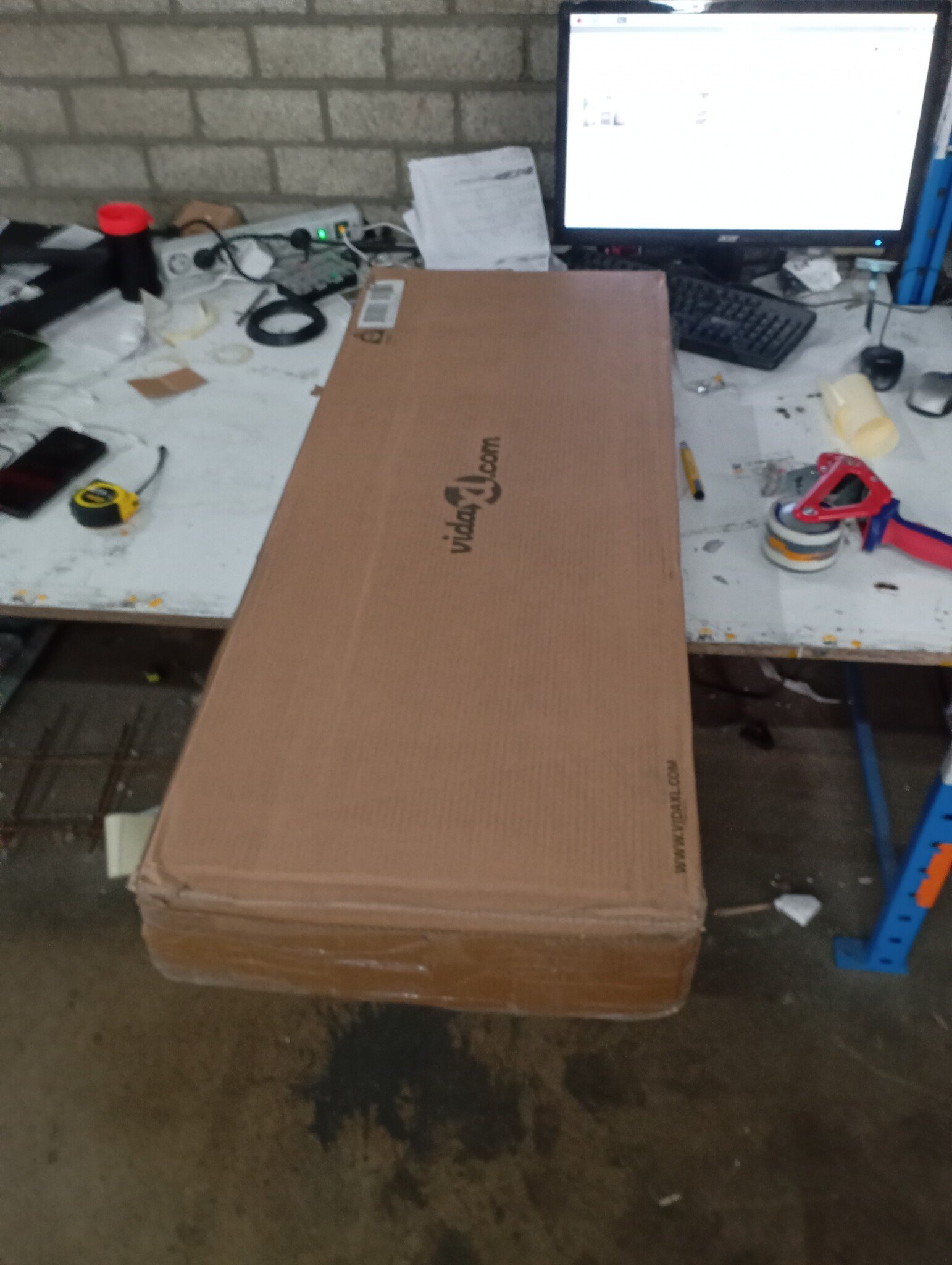 vidaXL Hoge Kast Wit 50x42,5x124cm - 45% Korting!