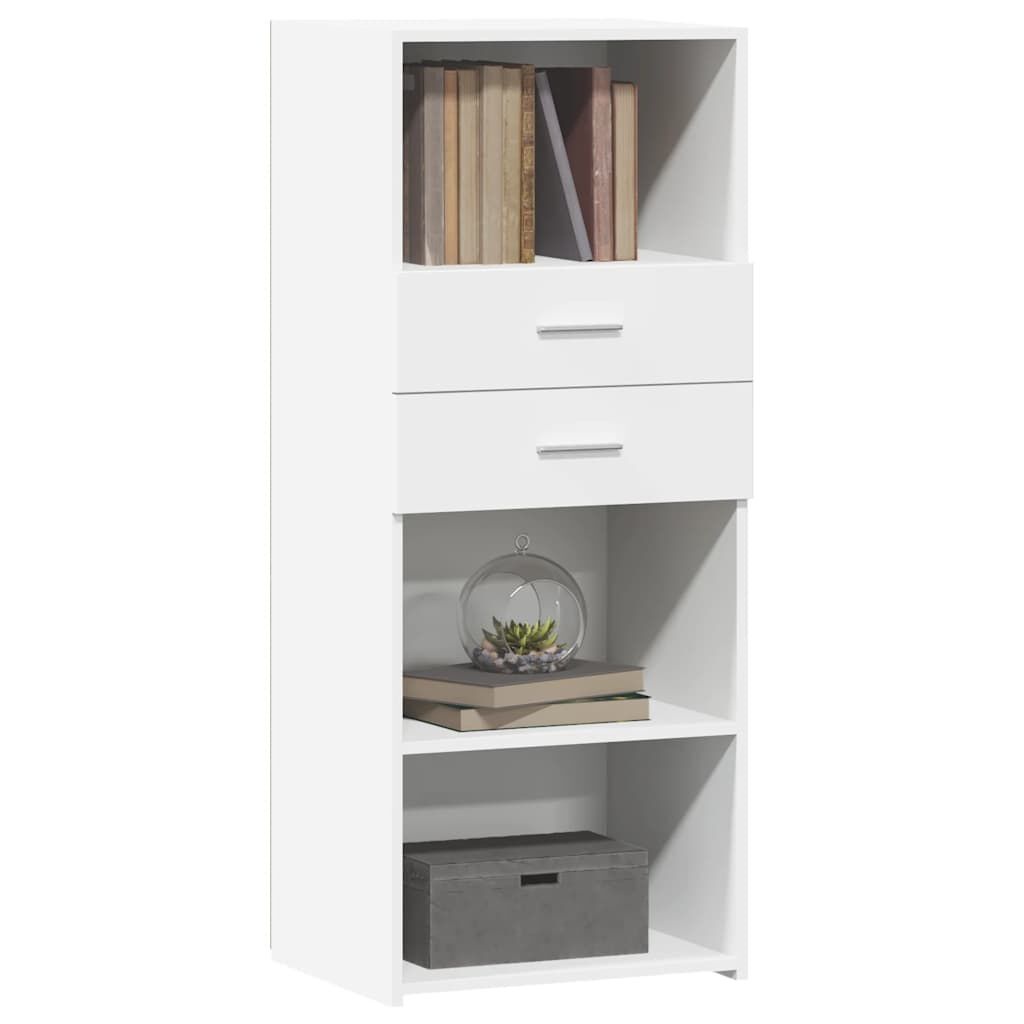vidaXL Hoge Kast Wit 50x42,5x124cm - 45% Korting!