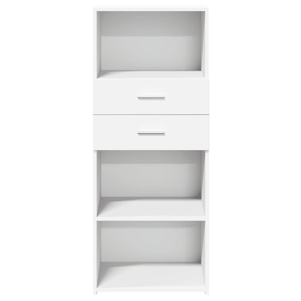 vidaXL Hoge Kast Wit 50x42,5x124cm - 45% Korting!