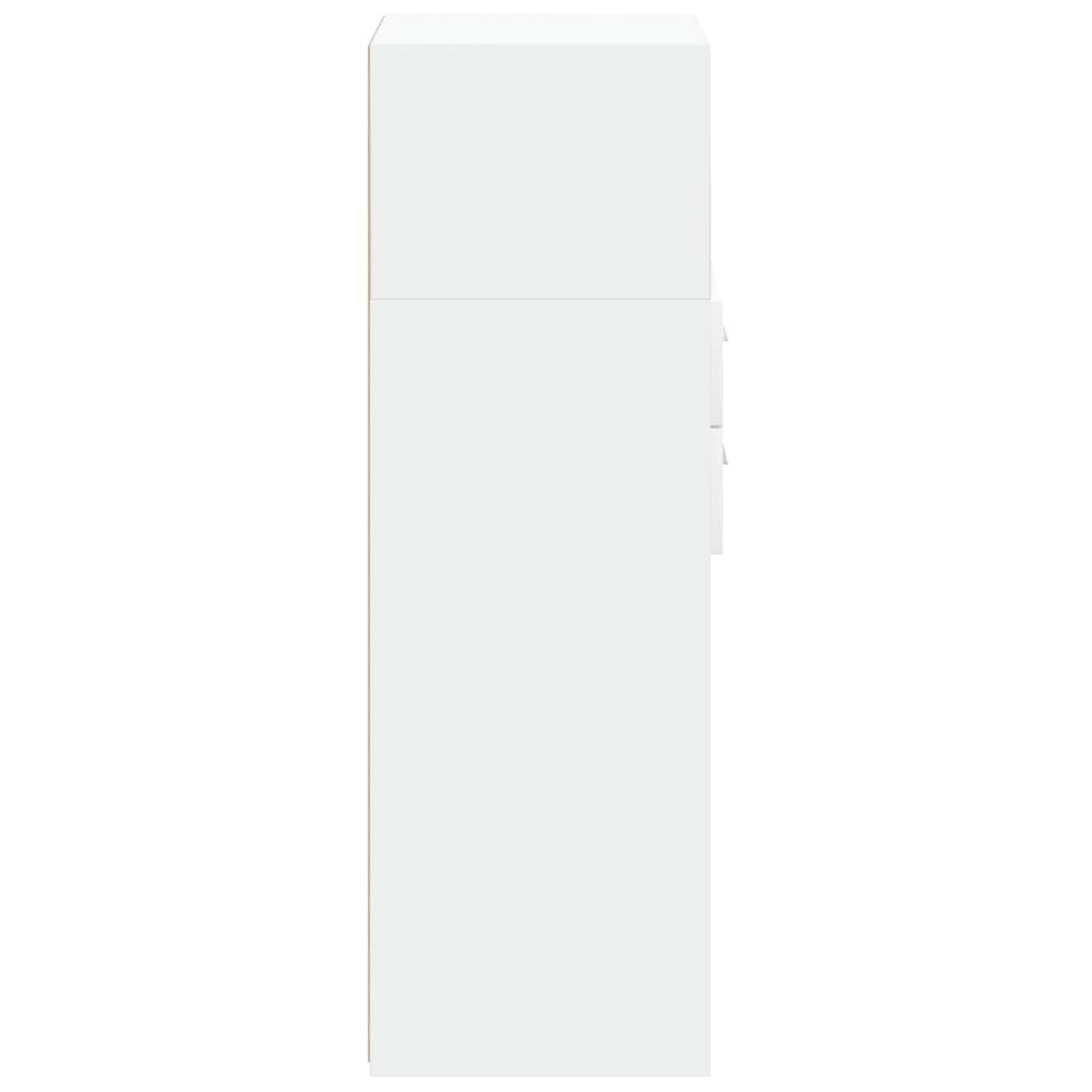 vidaXL Hoge Kast Wit 50x42,5x124cm - 45% Korting!
