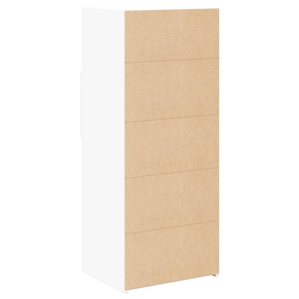 vidaXL Hoge Kast Wit 50x42,5x124cm - 45% Korting!