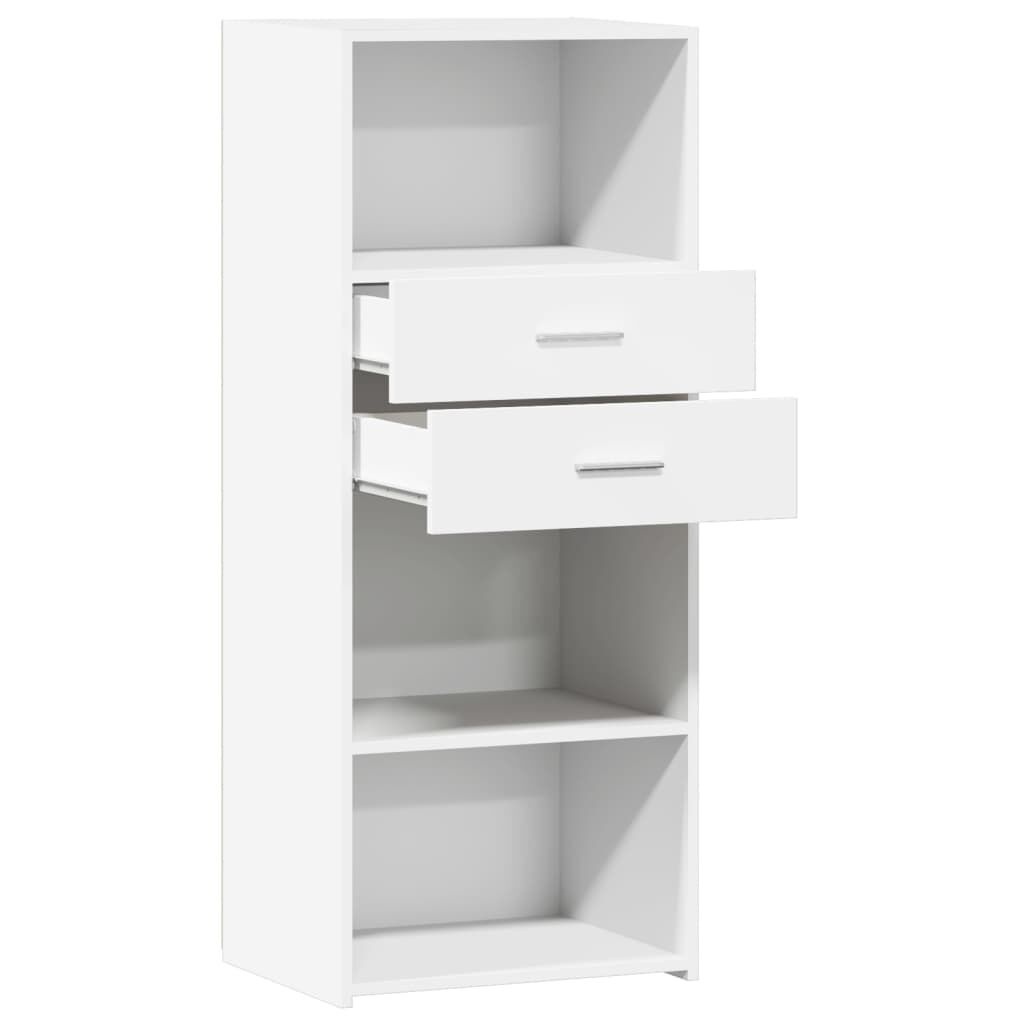 vidaXL Hoge Kast Wit 50x42,5x124cm - 45% Korting!