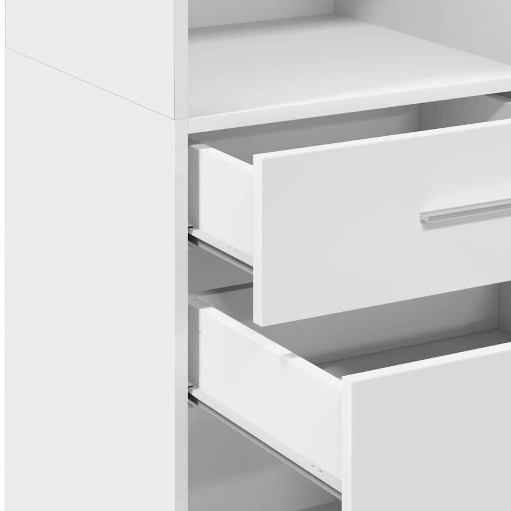 vidaXL Hoge Kast Wit 50x42,5x124cm - 45% Korting!