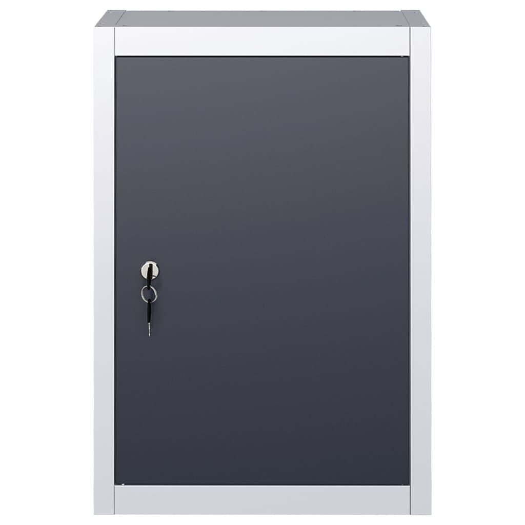 vidaXL Gereedschapskast Wand - Grijs/Zwart - 35% Korting!