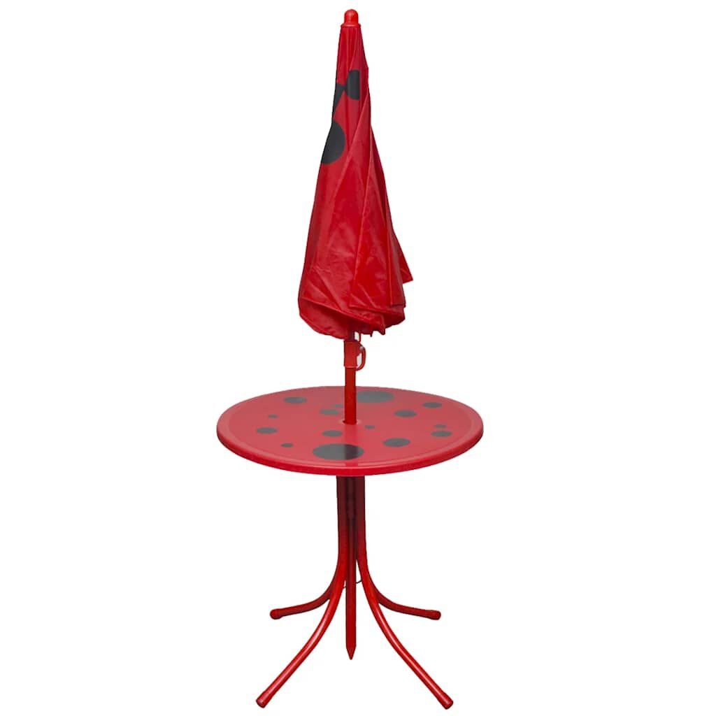 vidaXL Bistroset Kinderen Rood m. Parasol -35%