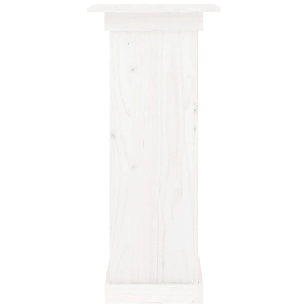 VidaXL Bloemenstandaard Grenenhout Wit 40x40x90cm - 35% Korting!