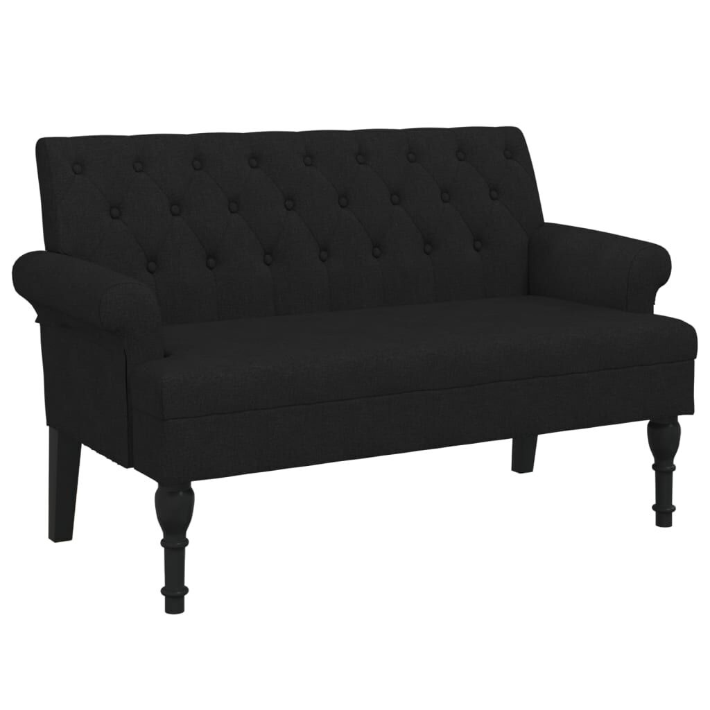 vidaXL Bankje Zwart - Rugleuning - 35% Korting!