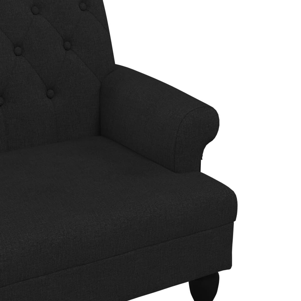 vidaXL Bankje Zwart - Rugleuning - 35% Korting!