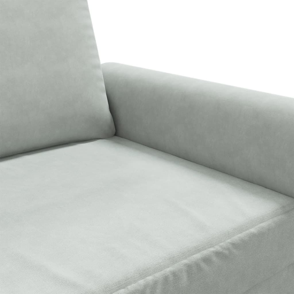 VidaXL Lichtgrijze Fluweel Fauteuil - 60cm - 47% Korting!