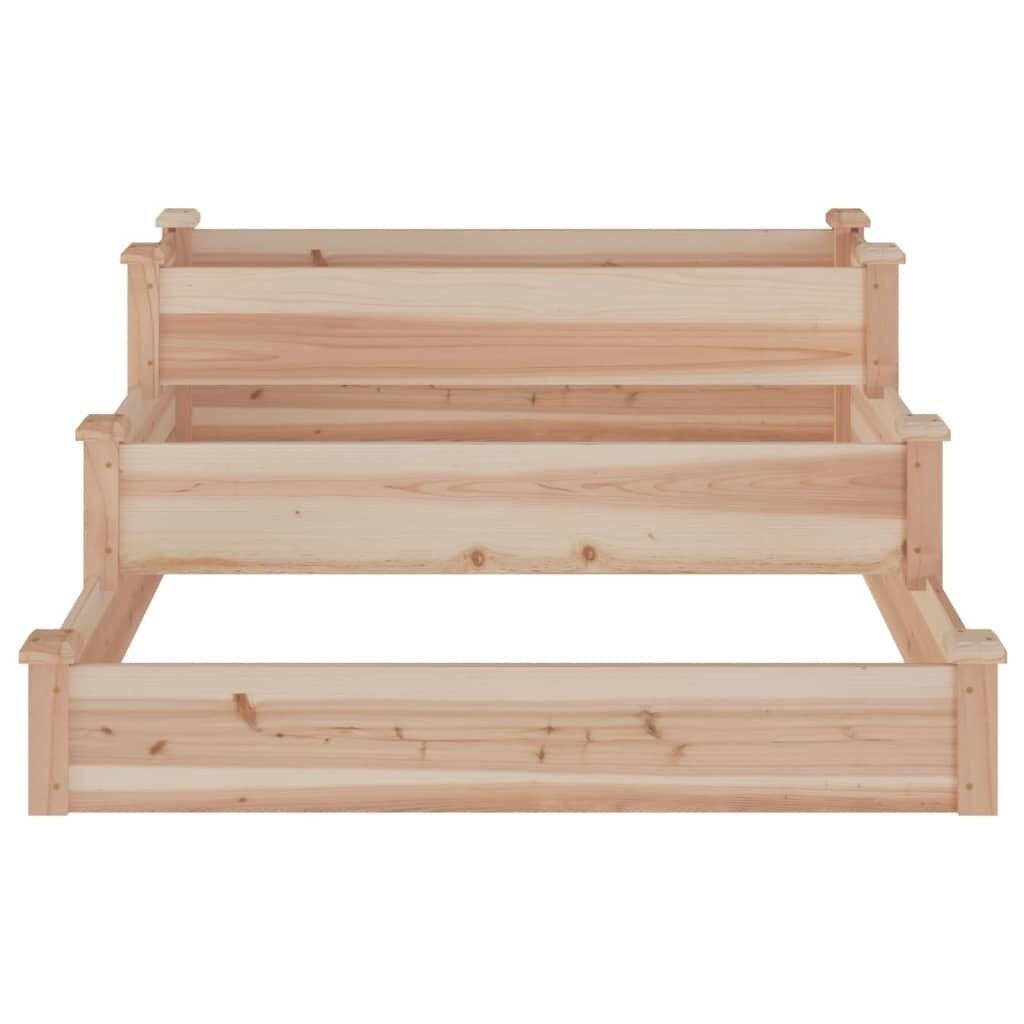 VidaXL Verhoogde Plantenbak Vurenhout 120x120 - 47% Korting!
