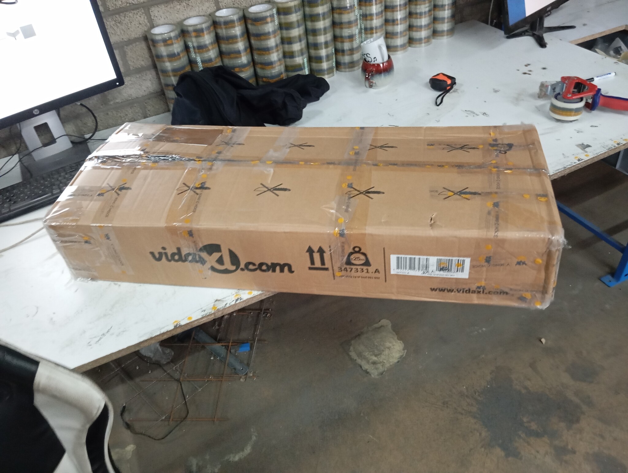 VidaXL Bedframe 160x200 Fluweel Donkergrijs -55%!