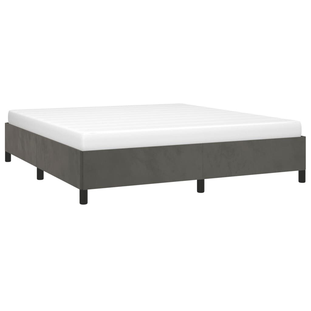 VidaXL Bedframe 160x200 Fluweel Donkergrijs -55%!