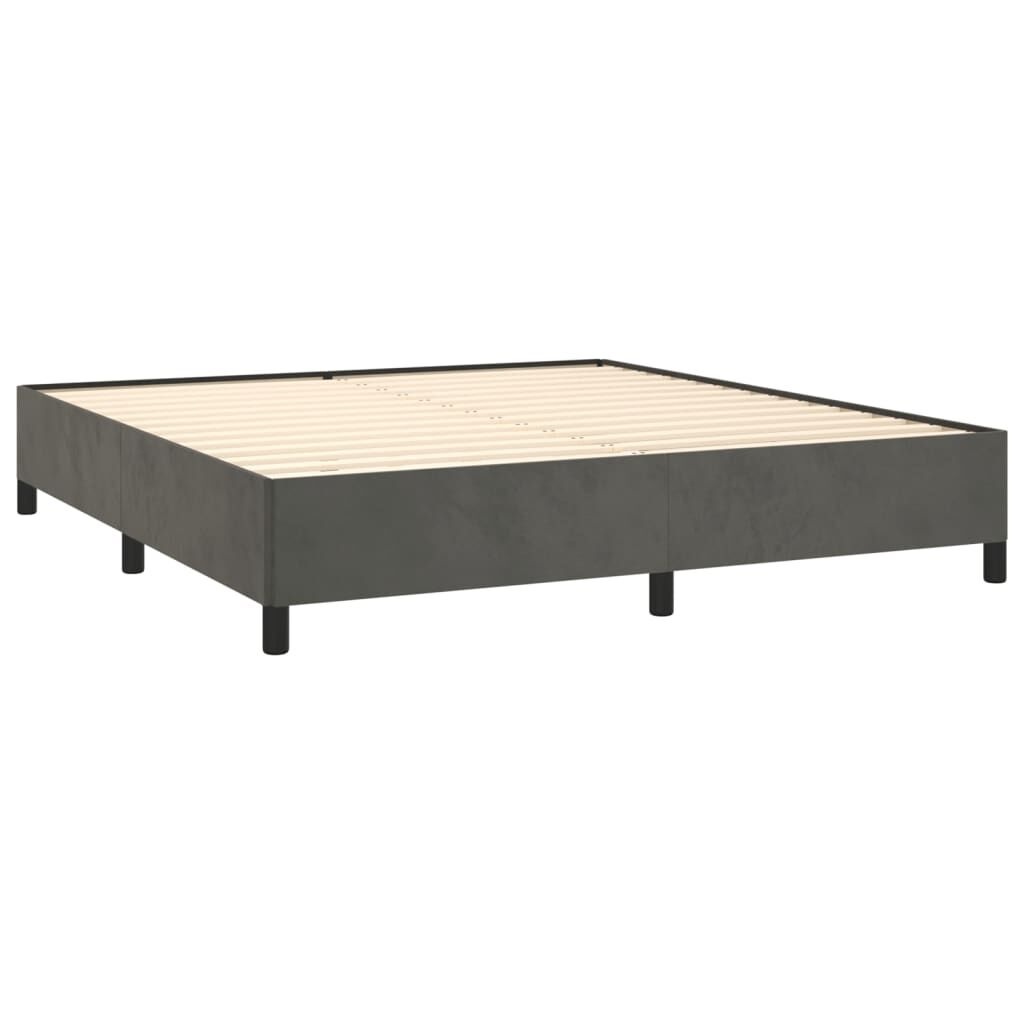 VidaXL Bedframe 160x200 Fluweel Donkergrijs -55%!