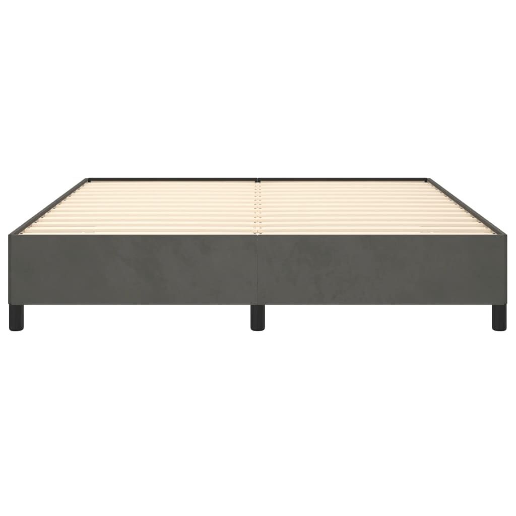 VidaXL Bedframe 160x200 Fluweel Donkergrijs -55%!