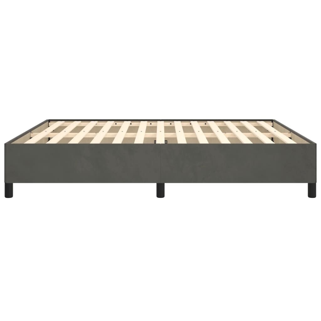 VidaXL Bedframe 160x200 Fluweel Donkergrijs -55%!