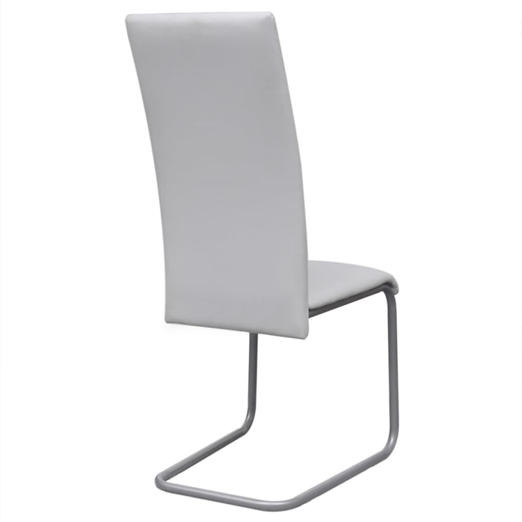 VidaXL Eetkamerstoelen (4x) Wit Kunstleer - 62% Korting!