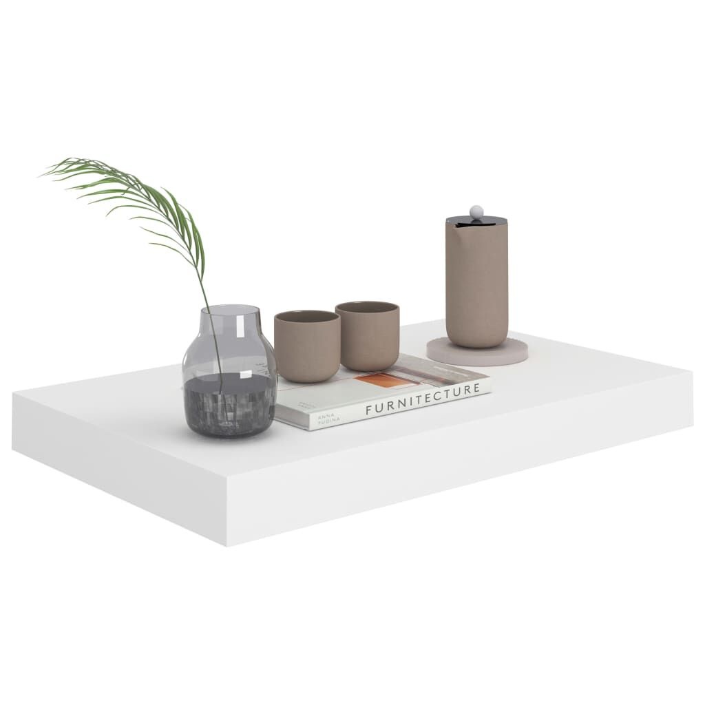 Wandschappen Wit (2 st) - 40cm - 53% Korting!