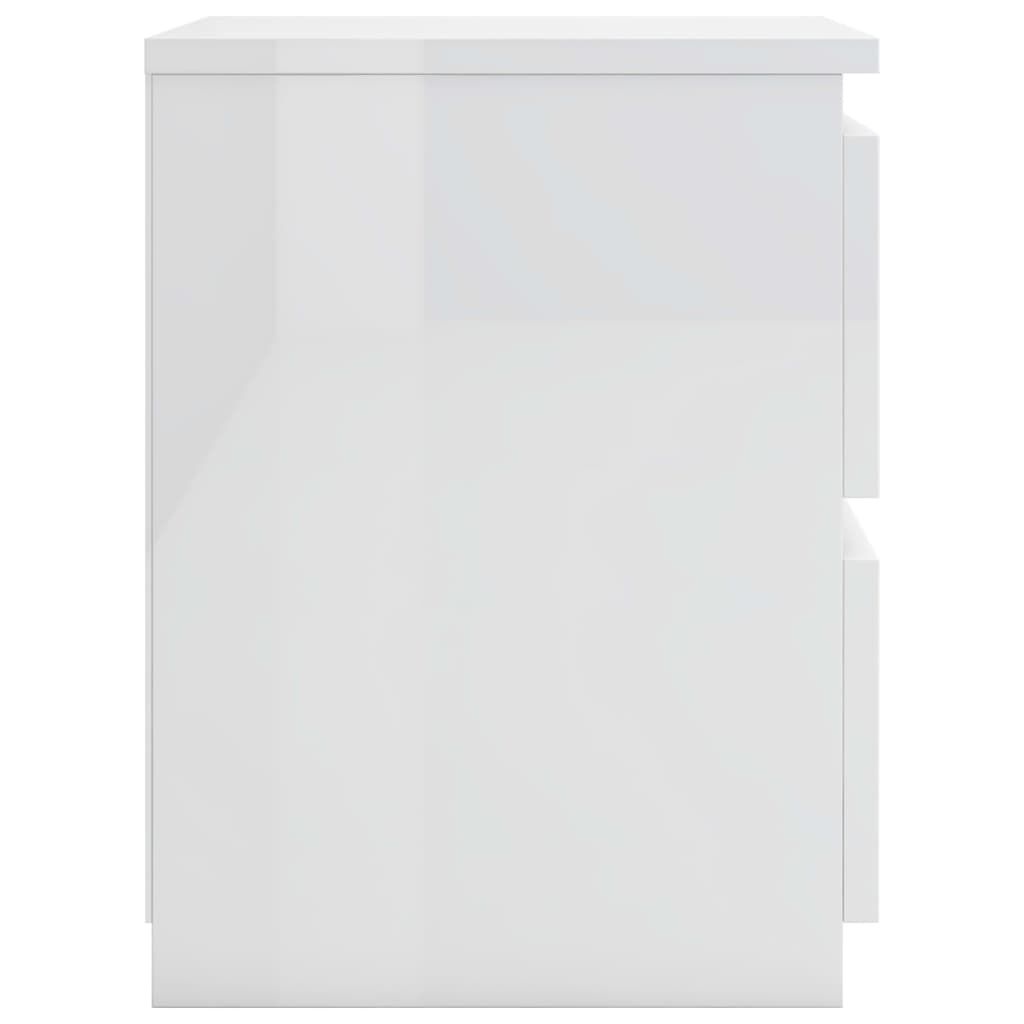 Nachtkastjes (2x) Hoogglans Wit - 35% Korting!