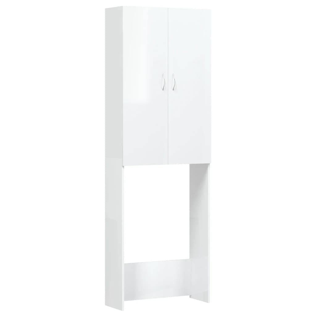 vidaXL Wasmachinekast Hoogglans Wit - 35% Korting!