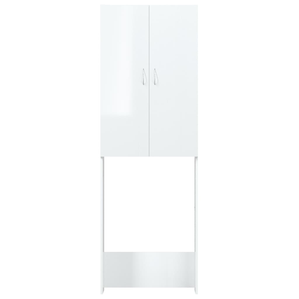 vidaXL Wasmachinekast Hoogglans Wit - 35% Korting!