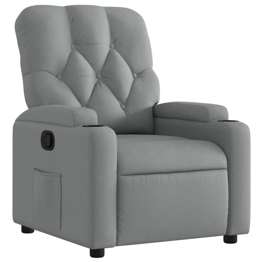 vidaXL Verstelbare Fauteuil Lichtgrijs - 35% Korting!