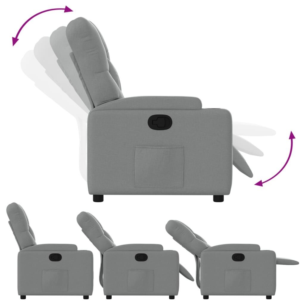 vidaXL Verstelbare Fauteuil Lichtgrijs - 35% Korting!