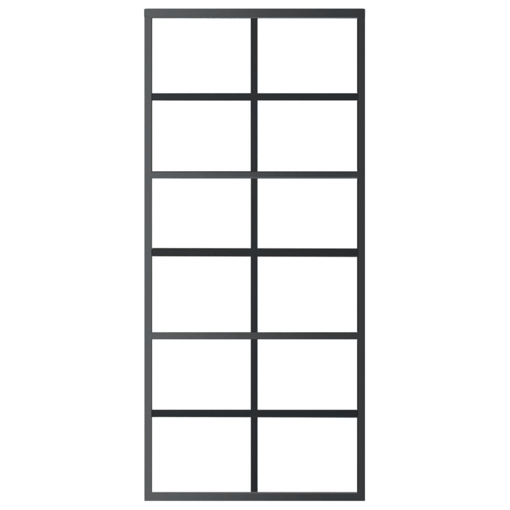 vidaXL Schuifdeur 90x205 cm Zwart - 35% Korting!