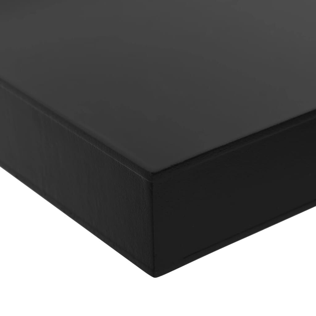 vidaXL Zwevende Wandschappen Zwart (80cm) - 35% Korting!