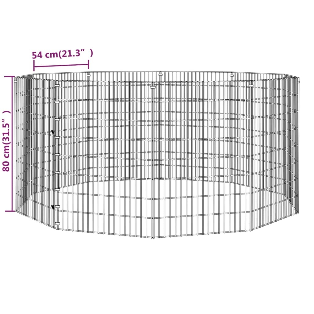 Dierenverblijf 10 Panelen 54x80cm - 35% Korting!
