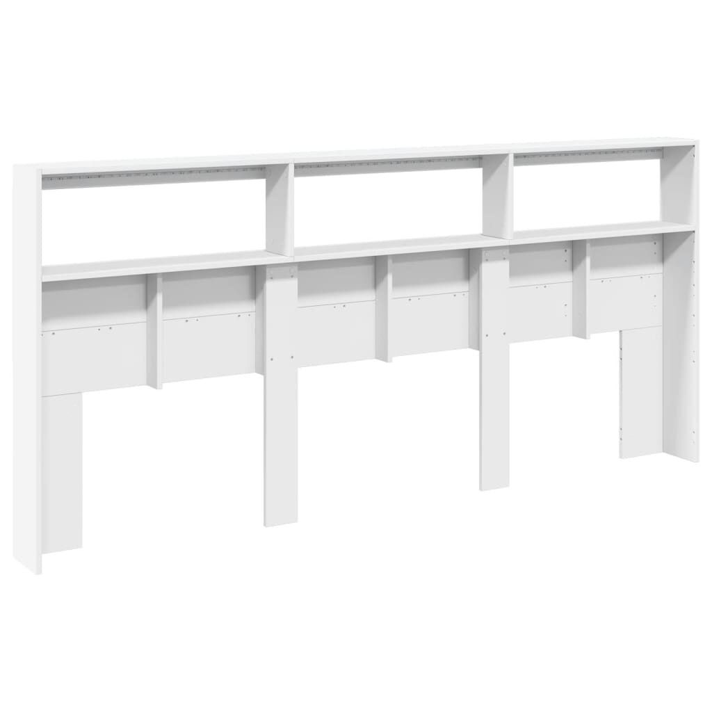 vidaXL Hoofdbordkast LED 220cm Wit - 53% Korting!