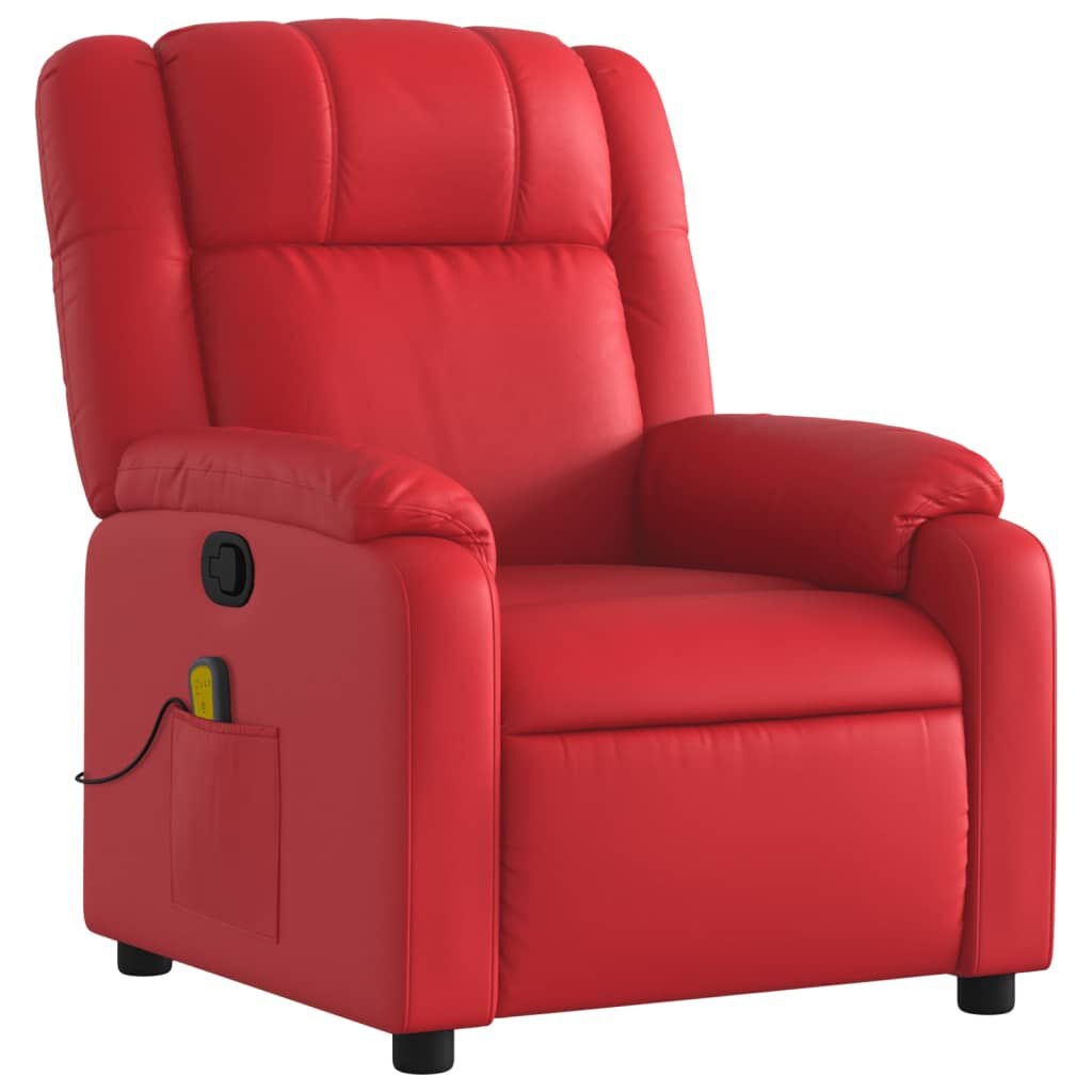 vidaXL Massagestoel Rood Kunstleer - 35% Korting! (Schroeven Missen)