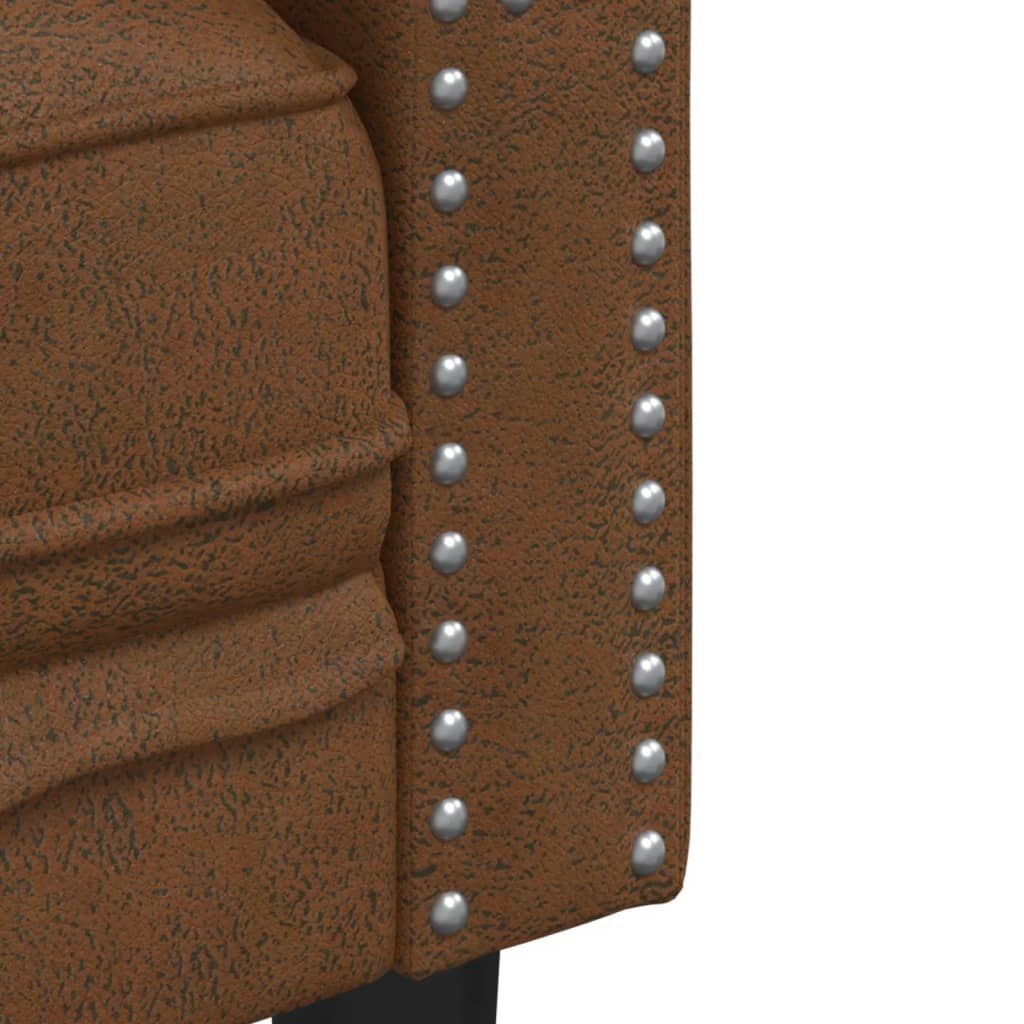 Chesterfield Tweezitsbank Bruin Kunstleer - 35% Korting!