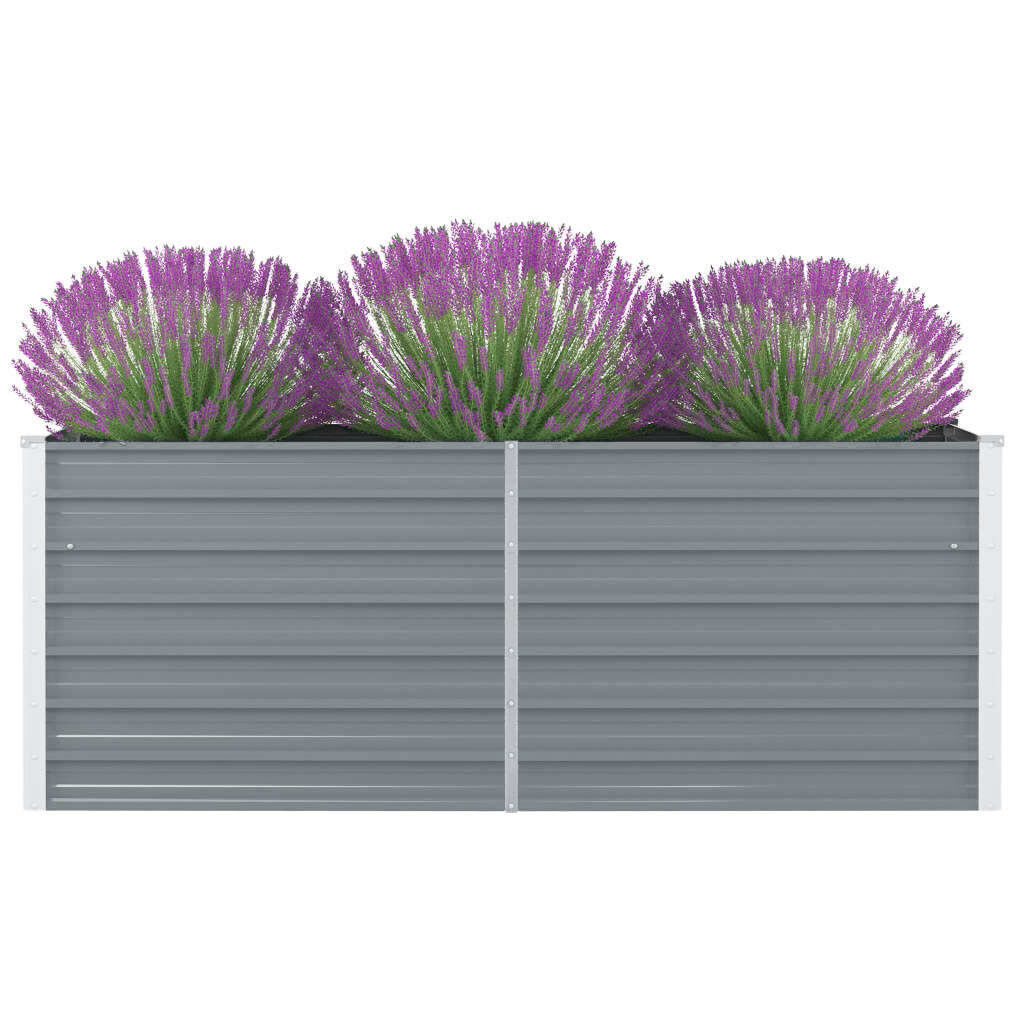 vidaXL Verhoogde Plantenbak 160cm - Grijs - 35% Korting!
