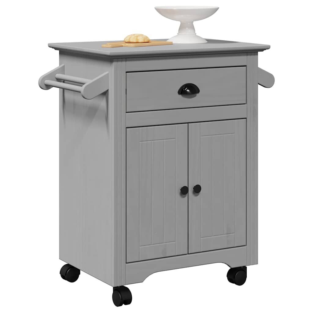 vidaXL Keukentrolley Grijs 72x45x80cm - 60% Korting!