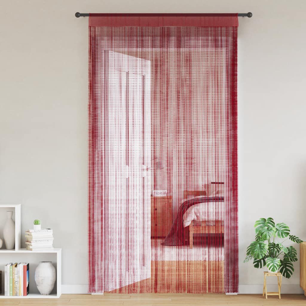 vidaXL Draadgordijnen Wijnrood 140x250cm (2 st) - 35% Korting!