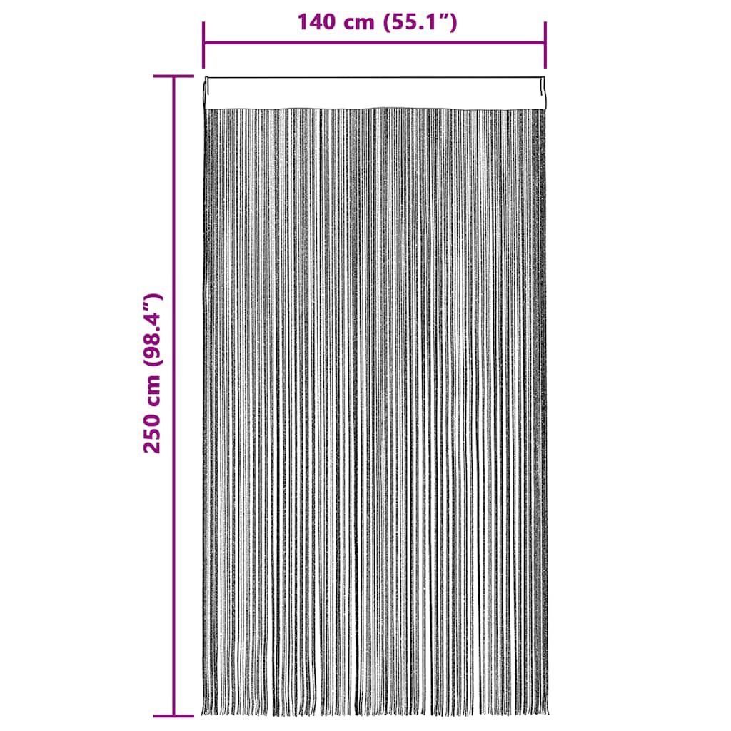 vidaXL Draadgordijnen Wijnrood 140x250cm (2 st) - 35% Korting!