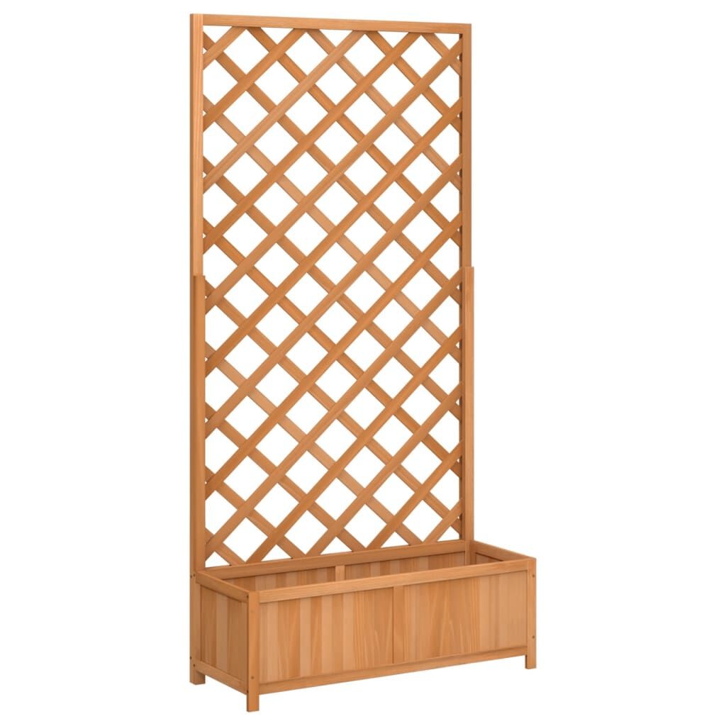 vidaXL Plantenbak met Latwerk Vurenhout Bruin -35% Korting!