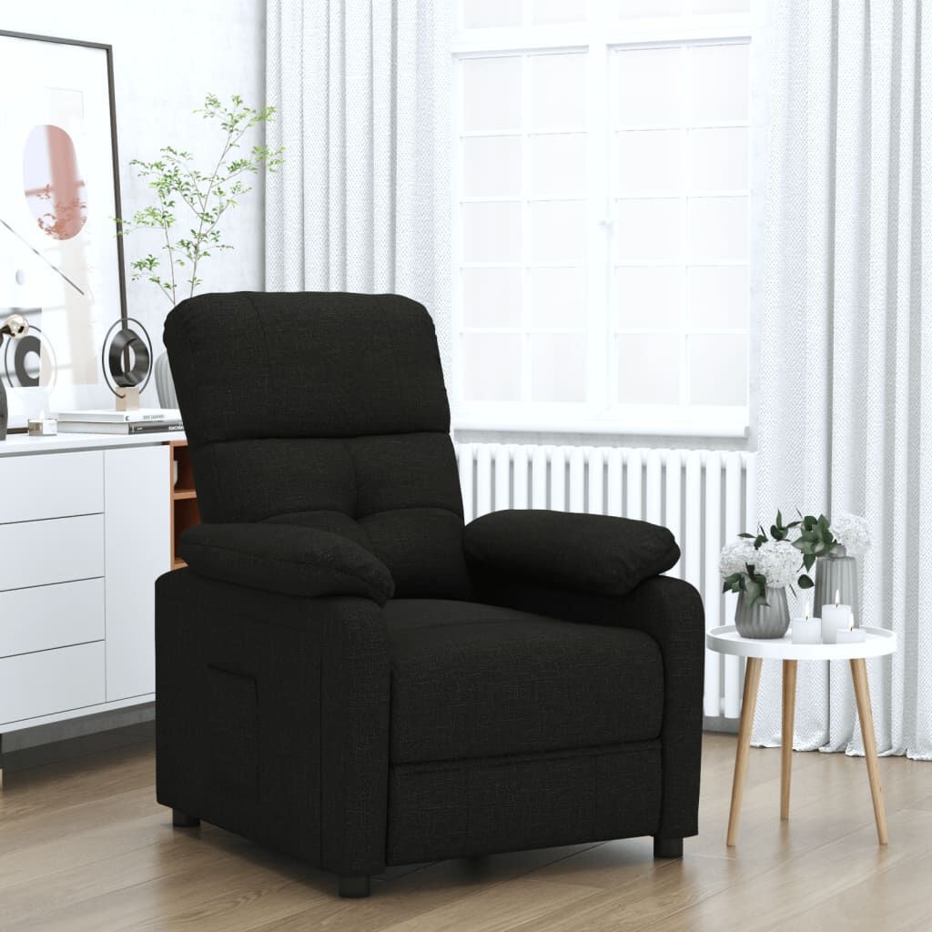 vidaXL Verstelbare Fauteuil Zwart - 45% Korting!