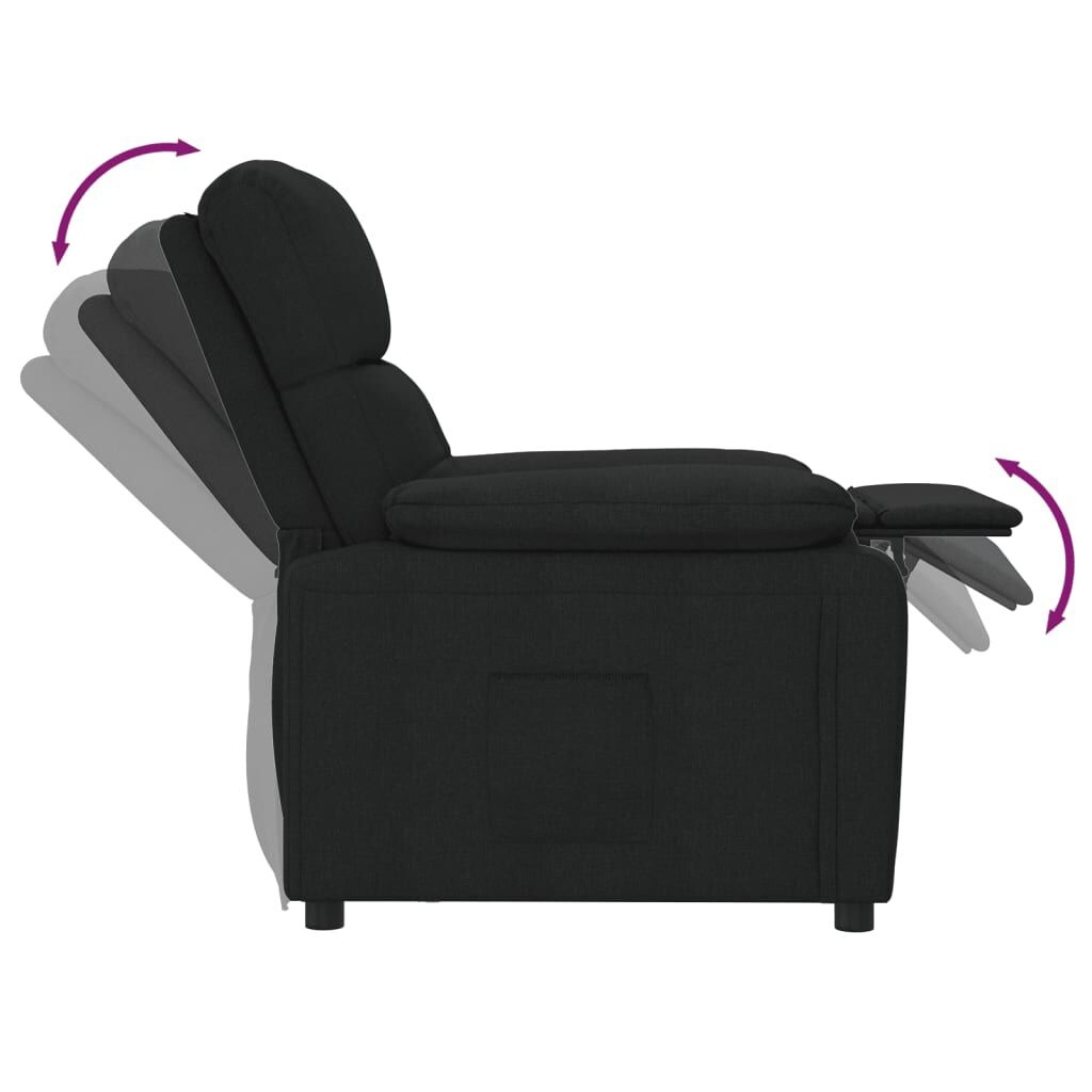 vidaXL Verstelbare Fauteuil Zwart - 45% Korting!