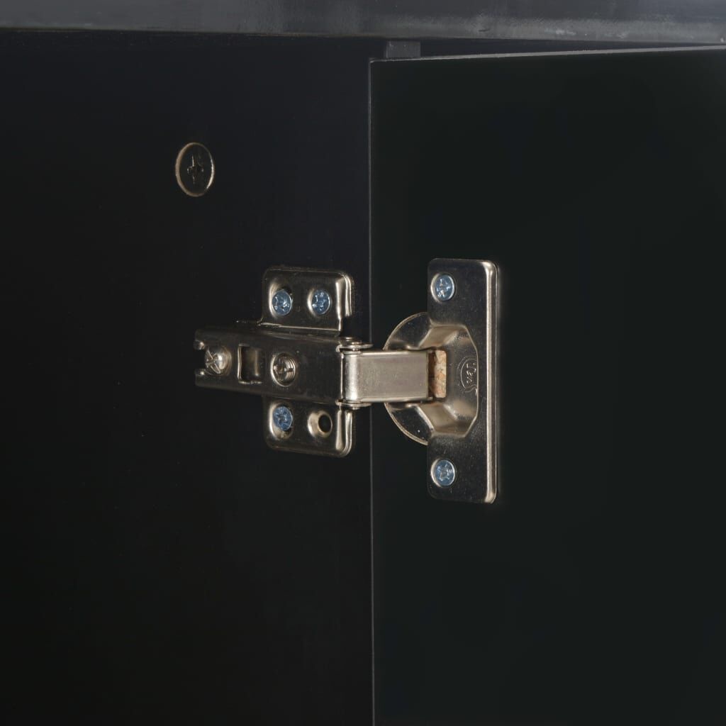 vidaXL Dressoir Zwart Hoogglans - 71cm - 35% Korting!