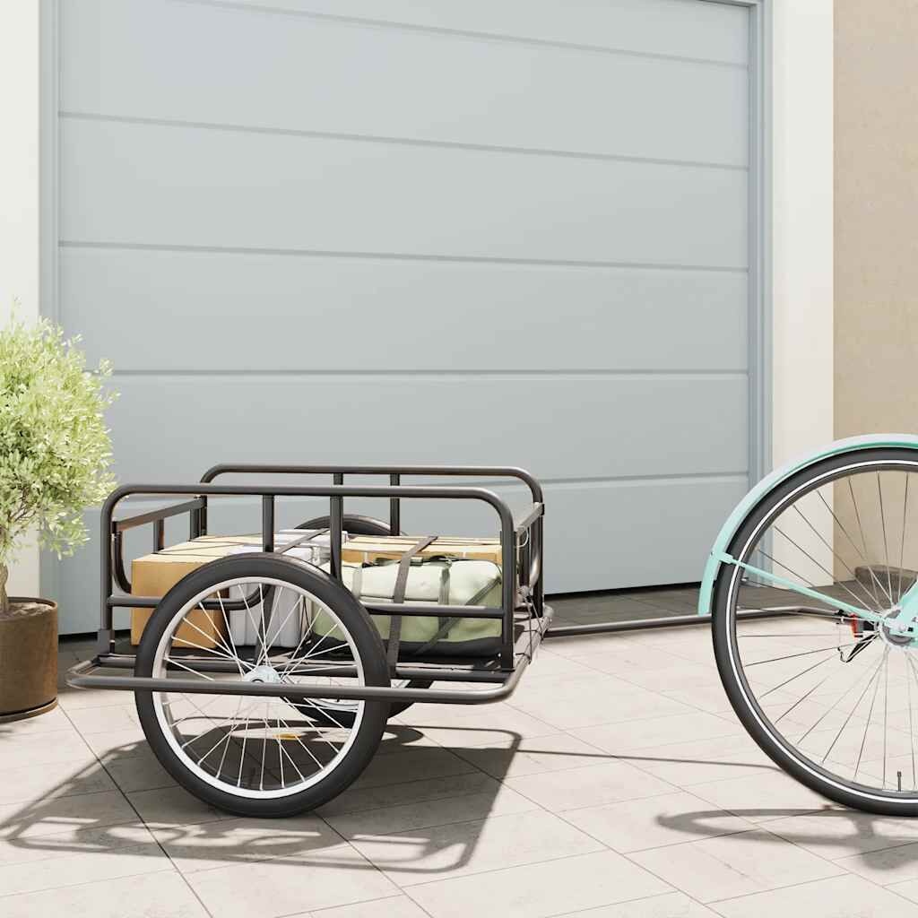 vidaXL Fietstrailer Zwart - 35% Korting! Slechts 1 op voorraad!