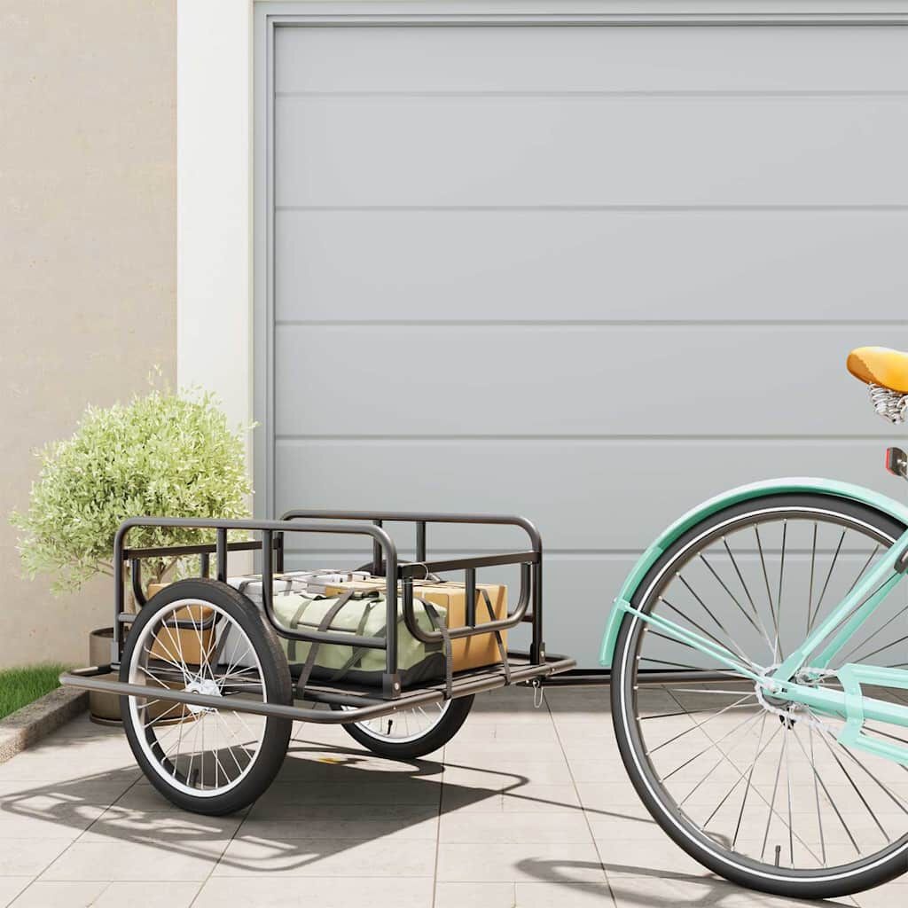 vidaXL Fietstrailer Zwart - 35% Korting! Slechts 1 op voorraad!