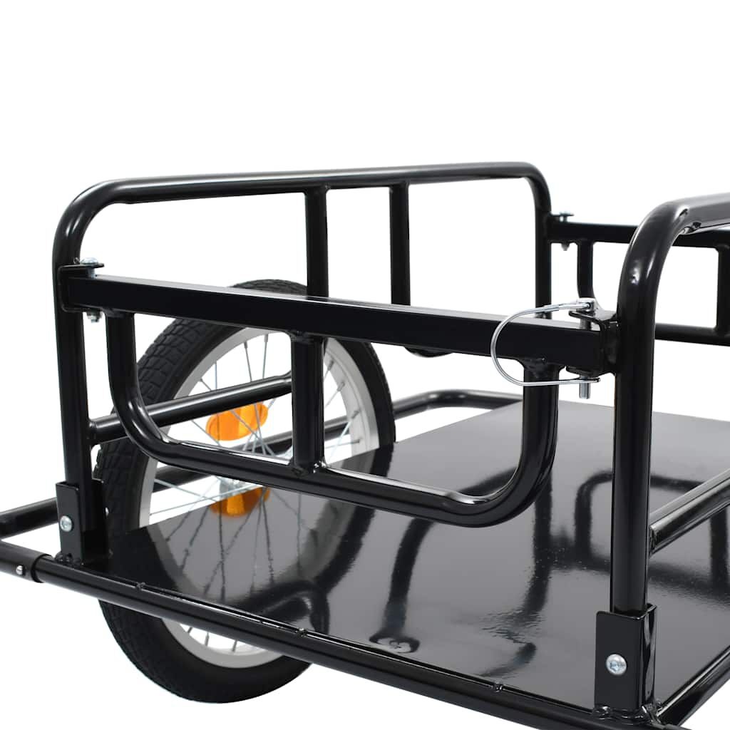 vidaXL Fietstrailer Zwart - 35% Korting! Slechts 1 op voorraad!