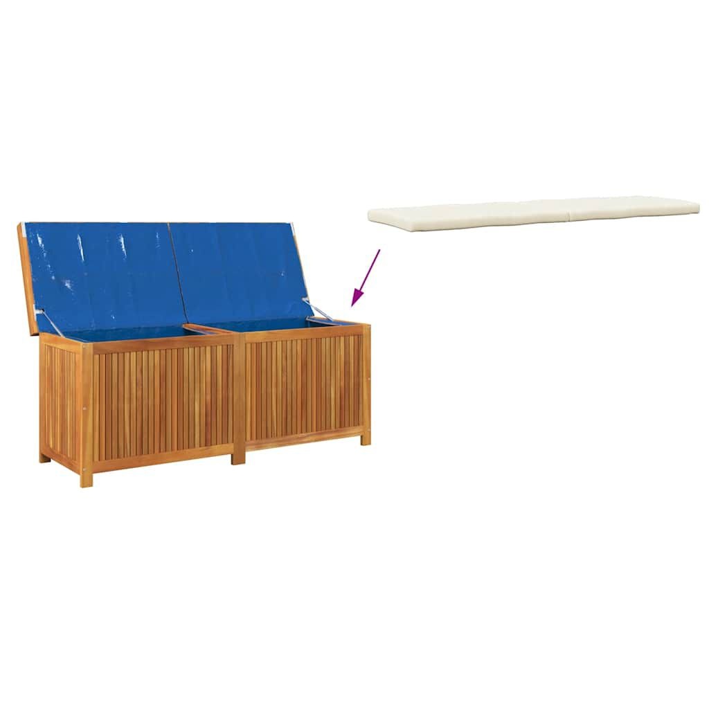 VidaXL Kussenbox Acaciahout 150cm + Kussen - 35% Korting!