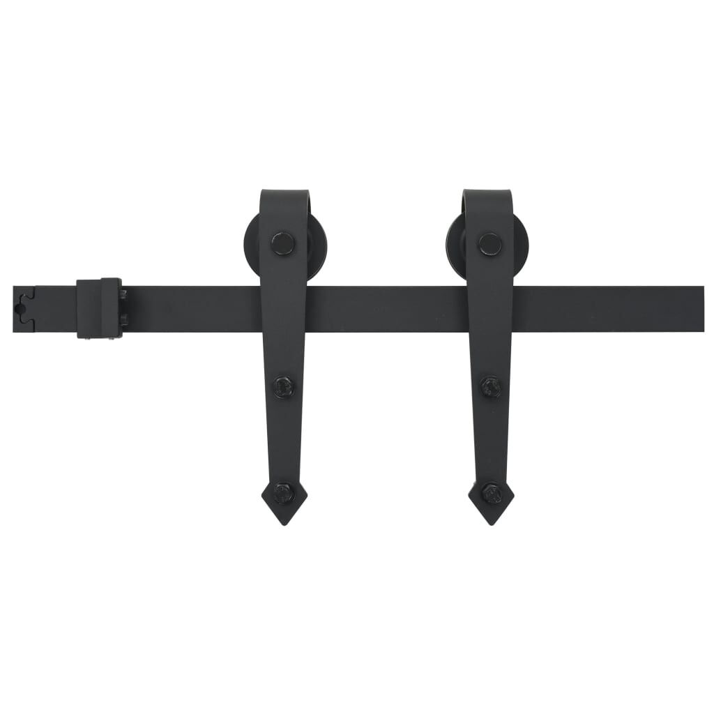 Schuifdeur Set 183cm Zwart - vidaXL - 35% Korting!