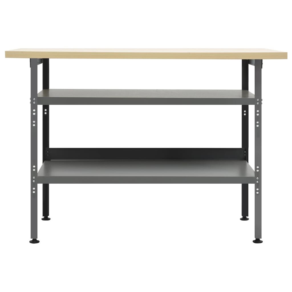 VidaXL Werkbank 120x60cm Grijs - 45% Korting! Nagenoeg Nieuw