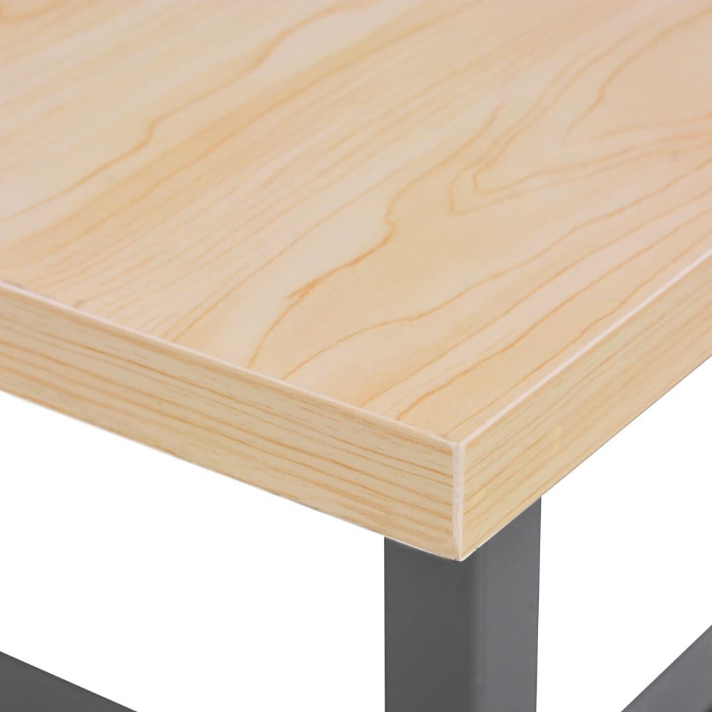 VidaXL Werkbank 120x60cm Grijs - 45% Korting! Nagenoeg Nieuw